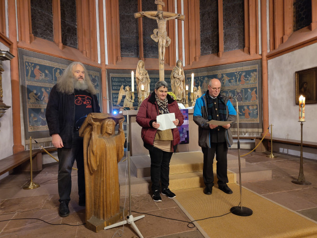 Wigbert Baumann, Tanja Metzger und Klaus Hubert