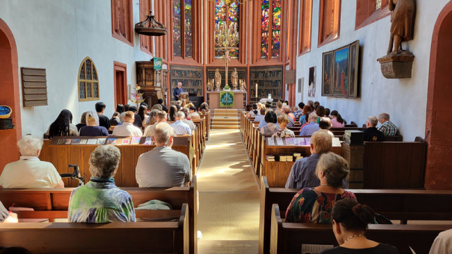 Gottesdienst in der Deutschhauskirche beim Gemeindefest