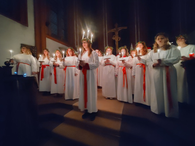Der Lucia-Chor in der Deutschhauskirche