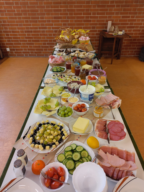 Büfett beim Dank an die Mitarbeitenden