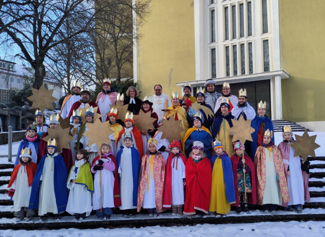 Sternsinger der katholischen und evangelischen Gemeinden in der Zellerau.